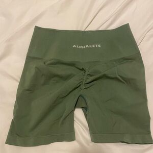 Alphalete Women's Olive Bike Shorts